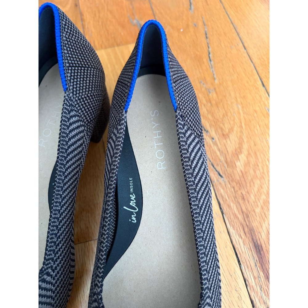 Rothy's The High Point Heels Sparrow Herringbone Size 7.5 - Picture 4 of 7